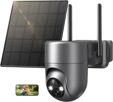 Tical 2K Solar Security Camera Wireless Outdoor WiFi PTZ Open Box Gray
