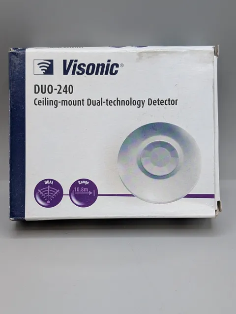 Visonic DUO-240 Ceiling-mount Dual-technology Detector 360° 10.8m Range White