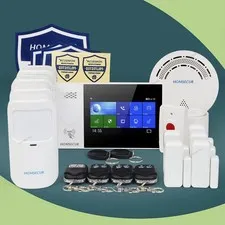 HOMSECUR Wireless WIFI 4G LCD Home House Alarm System with Panic Button