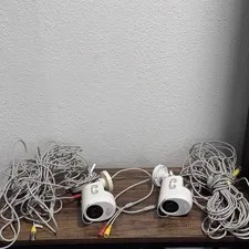 Night Owl CM-PIRHDA10W-BU-H Camera 1080P W/ BNC Cable - LOT Of 2 - Parts Repairs