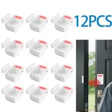Refrigerator Alarm Alert Magnetic Sensor Wireless Door Window Voice Reminder ×12