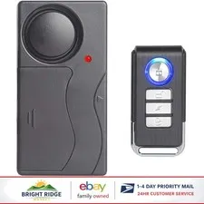 Wireless Vibration Alarm for Bicycles, Cars, Motorcycles with Remote Control