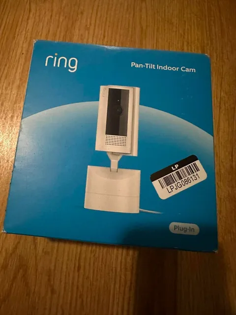 Ring Pan-Tilt Indoor Cam with 360 Horizontal Pan Coverage, Live View,