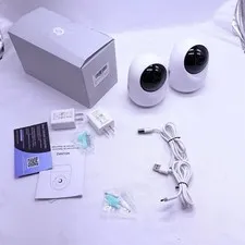 Cameras for Home Security, 2K Pet Camera with 2.4GHz/5GHz - 2 Pack