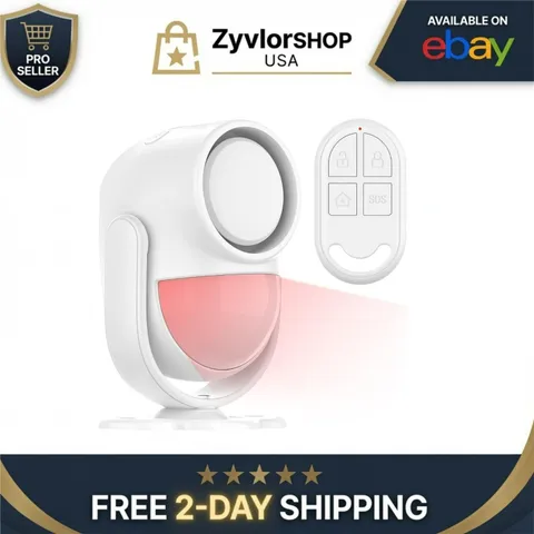 Wireless PIR Motion Sensor Alarm 125dB Siren Remote Control Indoor