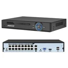 16CH 4K 8MP PoE H.265 NVR Video Recorder with AI Face Detection and Notifications