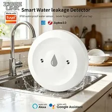 Zigbee Water Leak Sensor Flood Leakage Detector Linkage Alarm Sensor