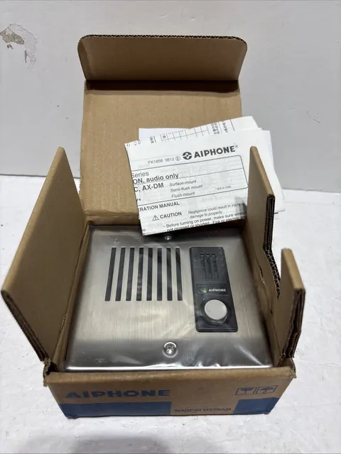 *NEW* AiPHONE IE-JA, audio door station, w/stainless cover
