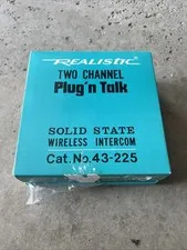 Realistic Two Channel Plug’n Talk Wireless Intercom 43-225