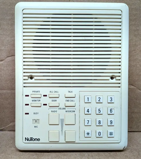 NUTONE IS-515 INDOOR REMOTE INTERCOM SUBSTATION FOR IM-5000 AND IM-5006 UNTESTED