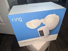 Ring Floodlight Cam Wired Plus (White) 1080p Outdoor Motion Camera