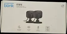 2 Pack Blink Mini 1080p WiFi Security Camera with Motion Detection, Night Vision