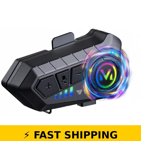 ELIKIDSTO Bluetooth Motorcycle Helmet Headset with HiFi Sound
