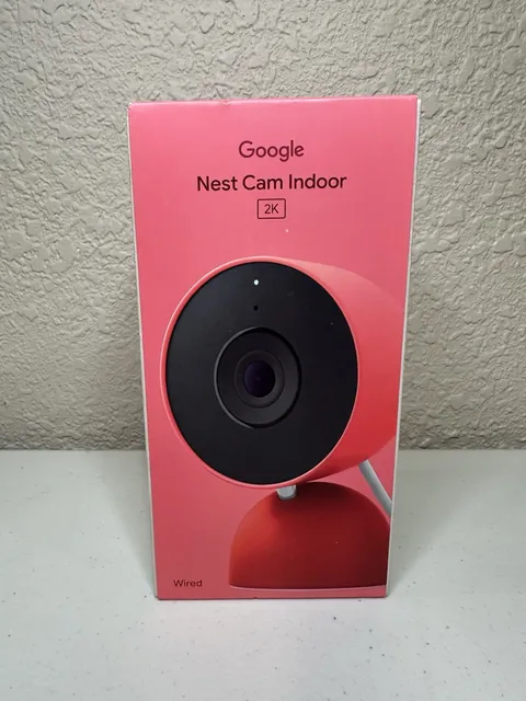 Google Nest Cam Indoor 2K Network Camera Wired 3rd Gen In Berry GA09974-US