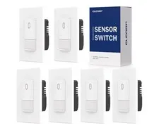 ELEGRP Occupancy Motion Sensor Light Switch - 6 Pack - White