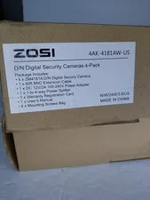 OPEN BOX ZOSI 4AK-4181AW-US Day/Night Digital Security Camera 4 Pack