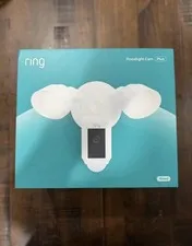 Ring Floodlight Cam Plus Wired 1080 HD Security Camera White New Sealed
