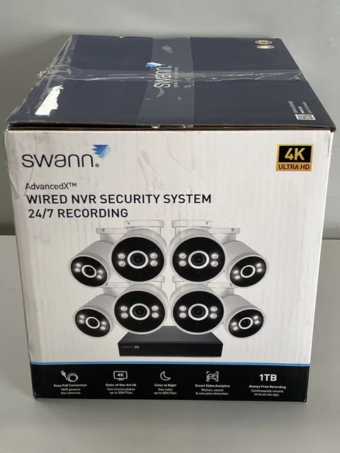 Swann AdvancedX™ Wired 4K NVR Security System with 24/7 Recording