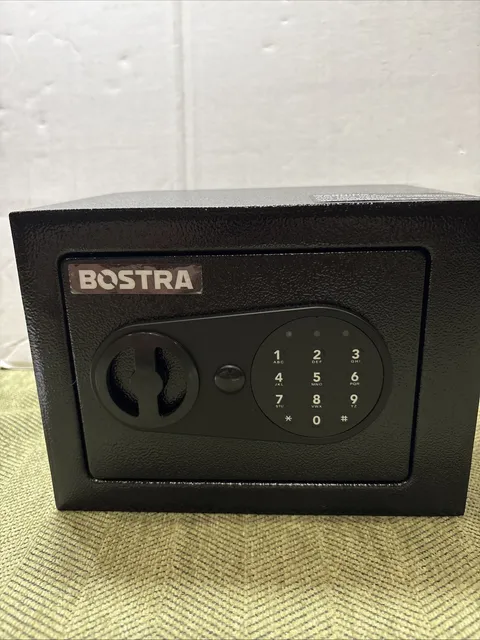 Bostra Small Fireproof Safe with Digital Keypad Safe Box with Fireproof Bag New