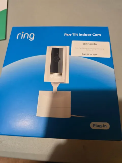 Ring Pan-Tilt Indoor Cam (Newest Model) 1080p, WiFi 360° Pan,Two-Way Talk, White