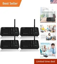 Intercoms Wireless for Home 5280 Feet Range 10 Channel 3 Code, Wireless Inter...