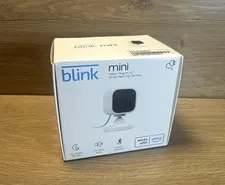 Blink Mini Compact Indoor Plug-In Smart Security Camera 1080p HD SEALED New