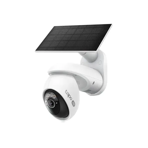 Tapo 4K Outdoor Pan/Tilt Wireless Security Camera - Battery with Solar White 