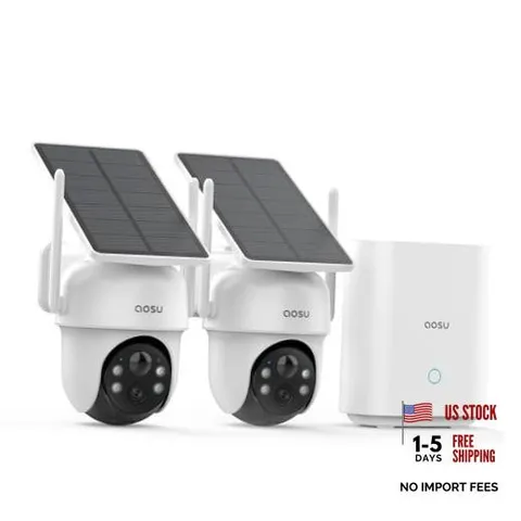 D1 Classic 2-Cam Kit, Security Cameras Wireless Outdoor, Solar 2-Cams Kit