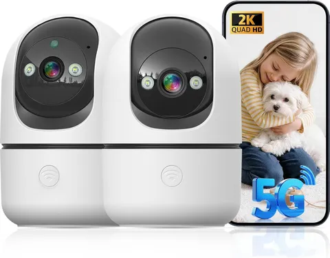 Indoor Camera 5G&2.4G Wifi Cameras for Home Security Instant 911 Alert, 360° Pan