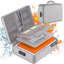 5200°F Document Organizer with Lock,Upgraded Heat Insulated