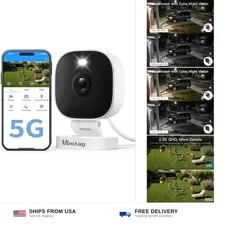 VIMTAG Security Camera Outdoor Indoor, 2.5K Cameras for Home Security Pet/Dog...