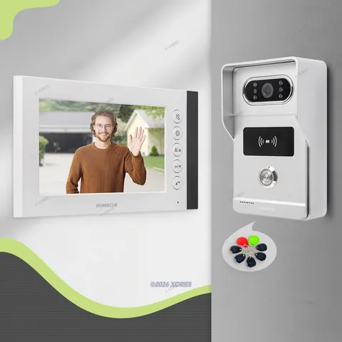 HOMSECUR 7" 4 Wire Video Door Phone Intercom Doorbell Night Vision Door Unlock