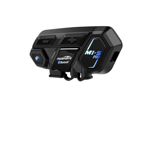 Crystal-Clear M1S Pro Bluetooth Intercom - Handsfree, Music Sharing, 20H Battery