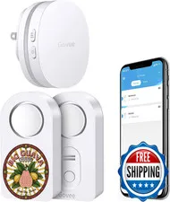 Govee WiFi Water Sensor 2 Pack Smart Leak Detector 100dB Alarm Home Basement Wat