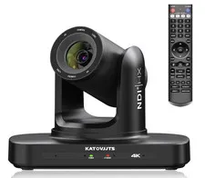 KATOVJJTS 4K PTZ Camera AI Auto Tracking 20X Optical Zoom NDI HX2 PoE HDMI