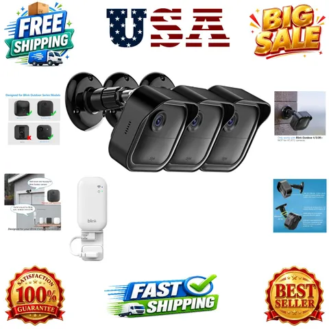 All-New Blink Outdoor Camera Surveillance Mount, 3 Pack Weatherproof Protecti...