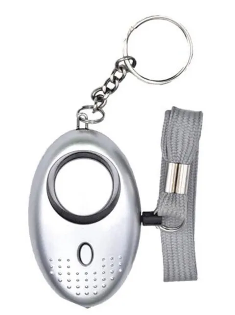 Safe Sound Personal Alarm 140DB Reusable Security Emergency Keychain + LED Light