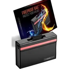 The Good Stuff Fireproof Black File/Box Documents Valuables 2000℉  