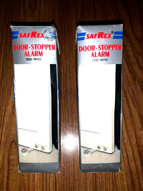 Door Stopper Wedge Burgular Alarms  Two - SafRex SDS-16113 - Home Security - New