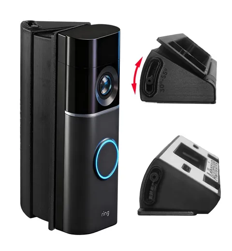 30°-55° Adjustable Angle Mount Bracket for Ring Newest Model Battery Doorbell...