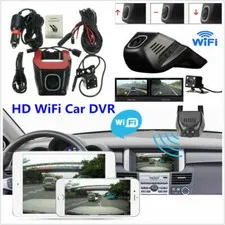 HD Hidden Wifi Car DVR Video Recorder & Rear Camera Kit App Control