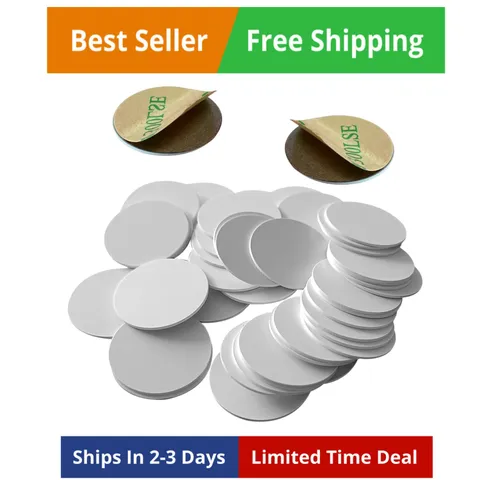 Blank T5577 Rewritable 125Khz RFID Coin round Card Stickers - 5Pcs