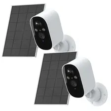 1080P Wireless Security Battery Camera WiFi Solar Powered Camera LED Color Night