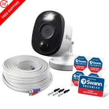 Swann Add-On DVR Bullet Security Camera System 1 Count (Pack of 1), White