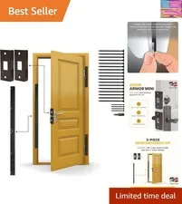 Door Armor Mini - 3-Piece Door Security Kit, , Door Kick-in Prevention Guaran...