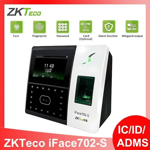 ZKTeco iface702-S Facial Finger Biometric Fingerprint Time Clock Access Control