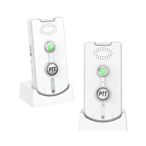 2 Way Intercom for Home,Wireless System Portable,Long white 
