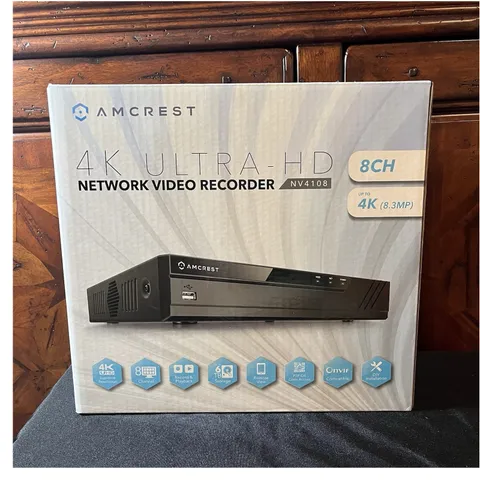 Amcrest 4K Ultra-HD 8 Channel Network Video Recorder NV4108