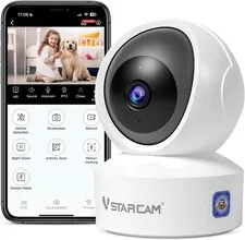 VSTARCAM 3MP Pet Camera Indoor Phone App, 360° Indoor Security Camera Color