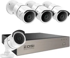 8CH 3K Lite Home Security Camera System with One-Way Audio,H.265+ 8-Channel CCTV